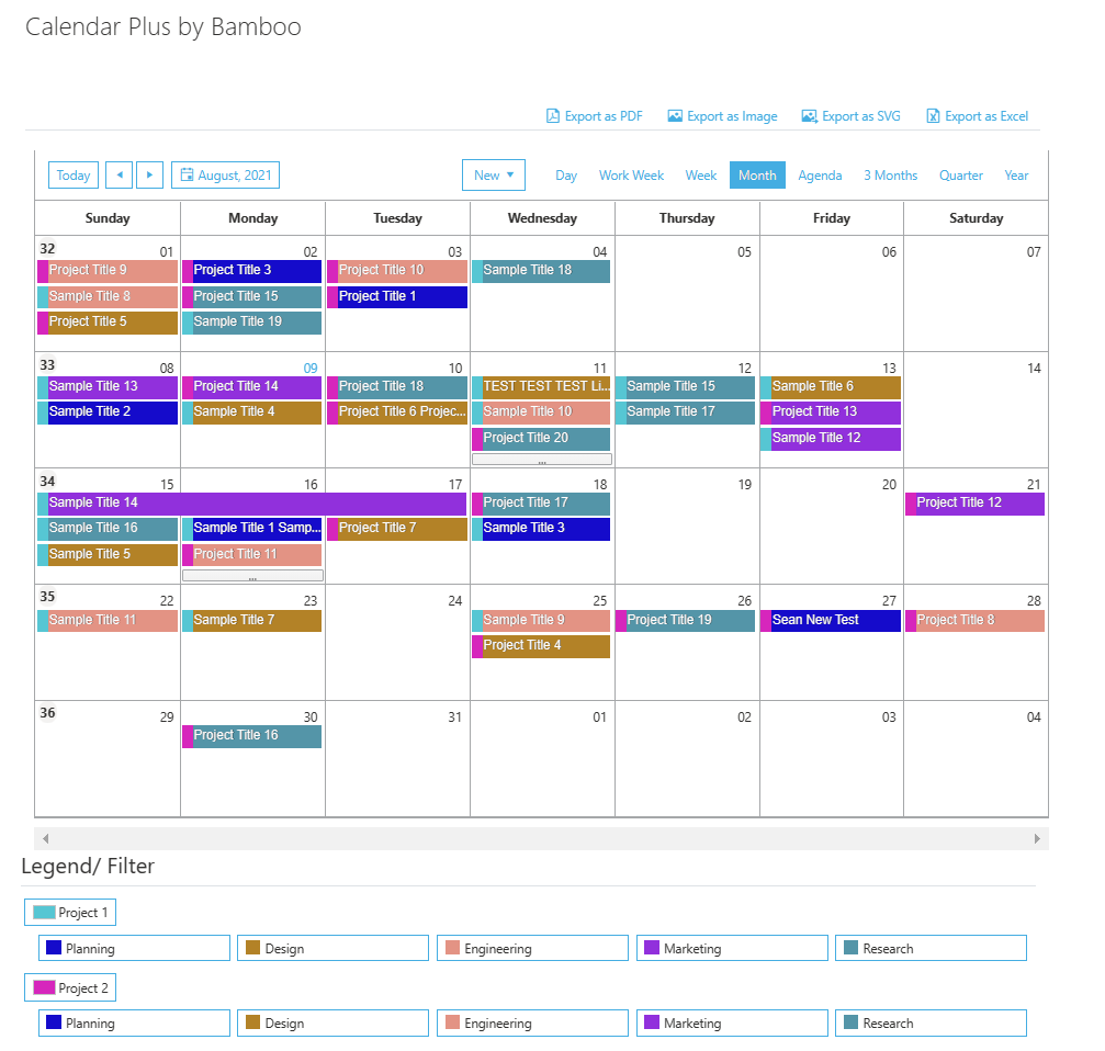Bamboo Solutions Calendar Plus Better Than SharePoint Calendar