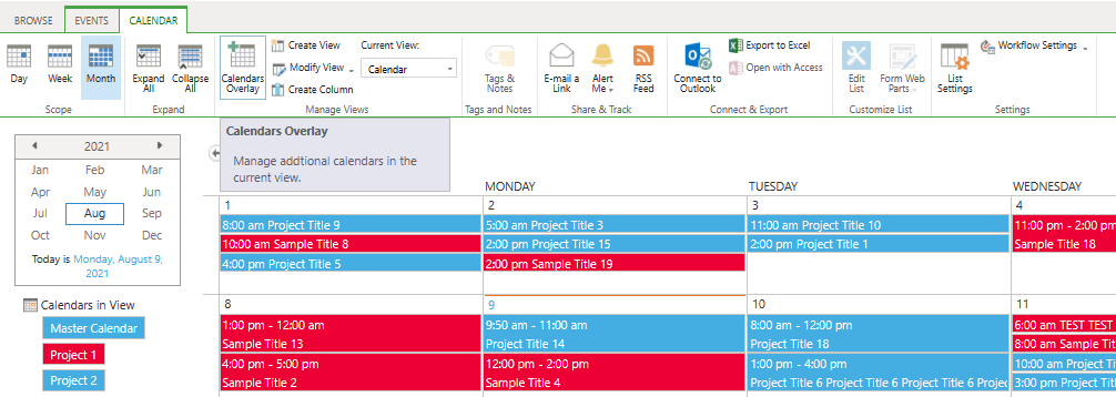 Bamboo Solutions Calendar Plus Better Than SharePoint Calendar