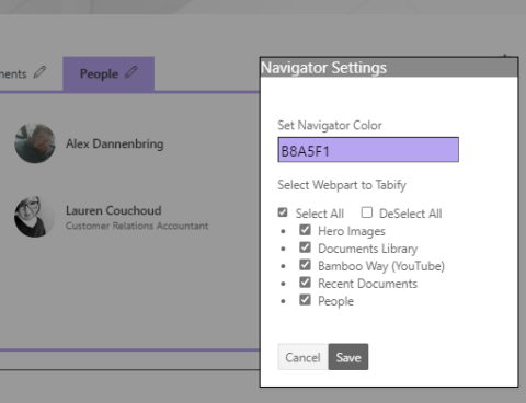 SharePoint Tabify | Bamboo Solutions