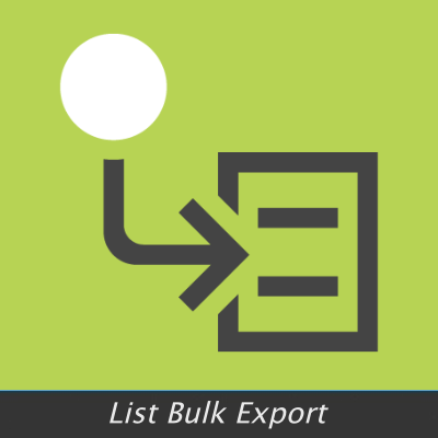 List Bulk Export Web Part