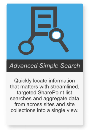 Product card for Adanced Simple Search