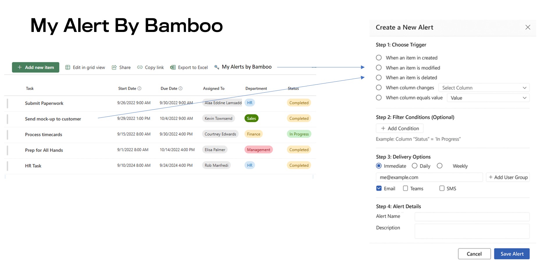 Graphic of My Alert by Bamboo
