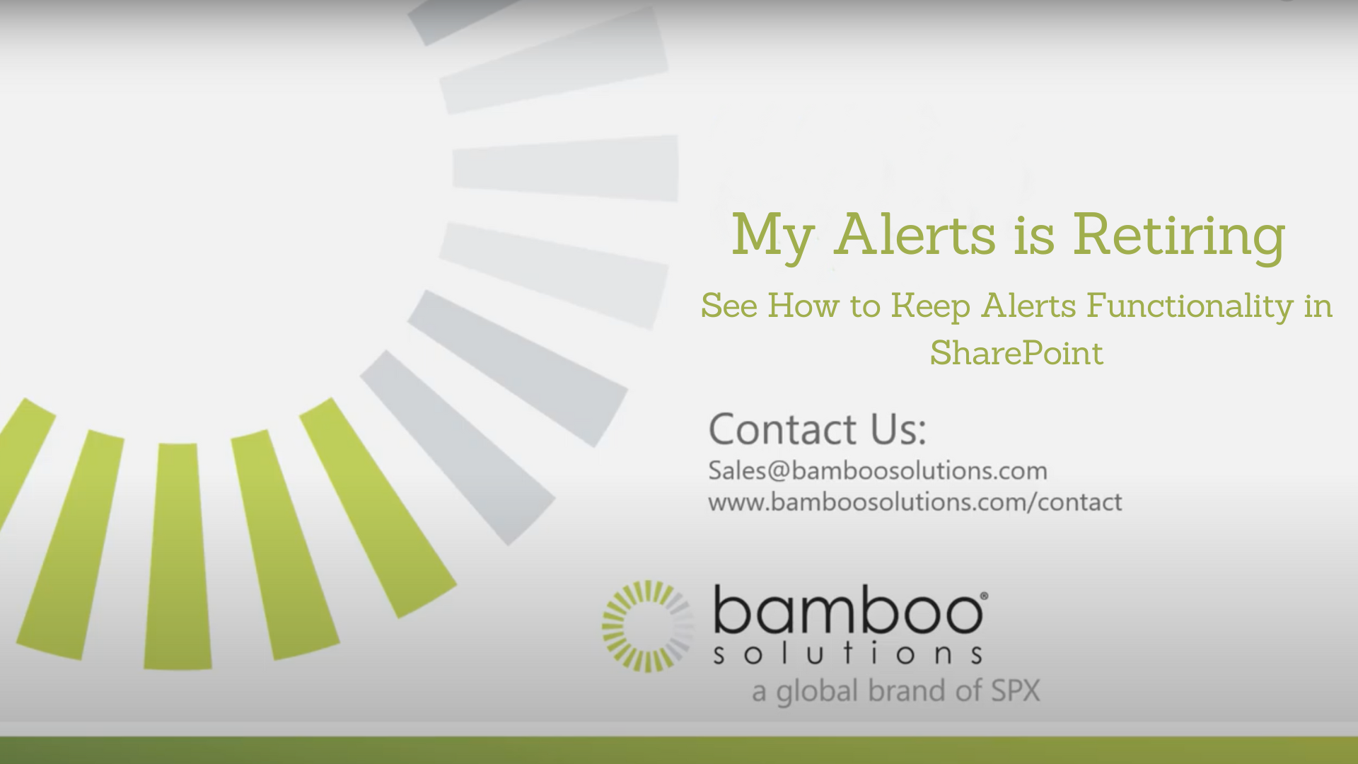GRAPHIC FOR My Alerts is Retiring – See How to Keep Alerts Functionality in SharePoint WEBINAR