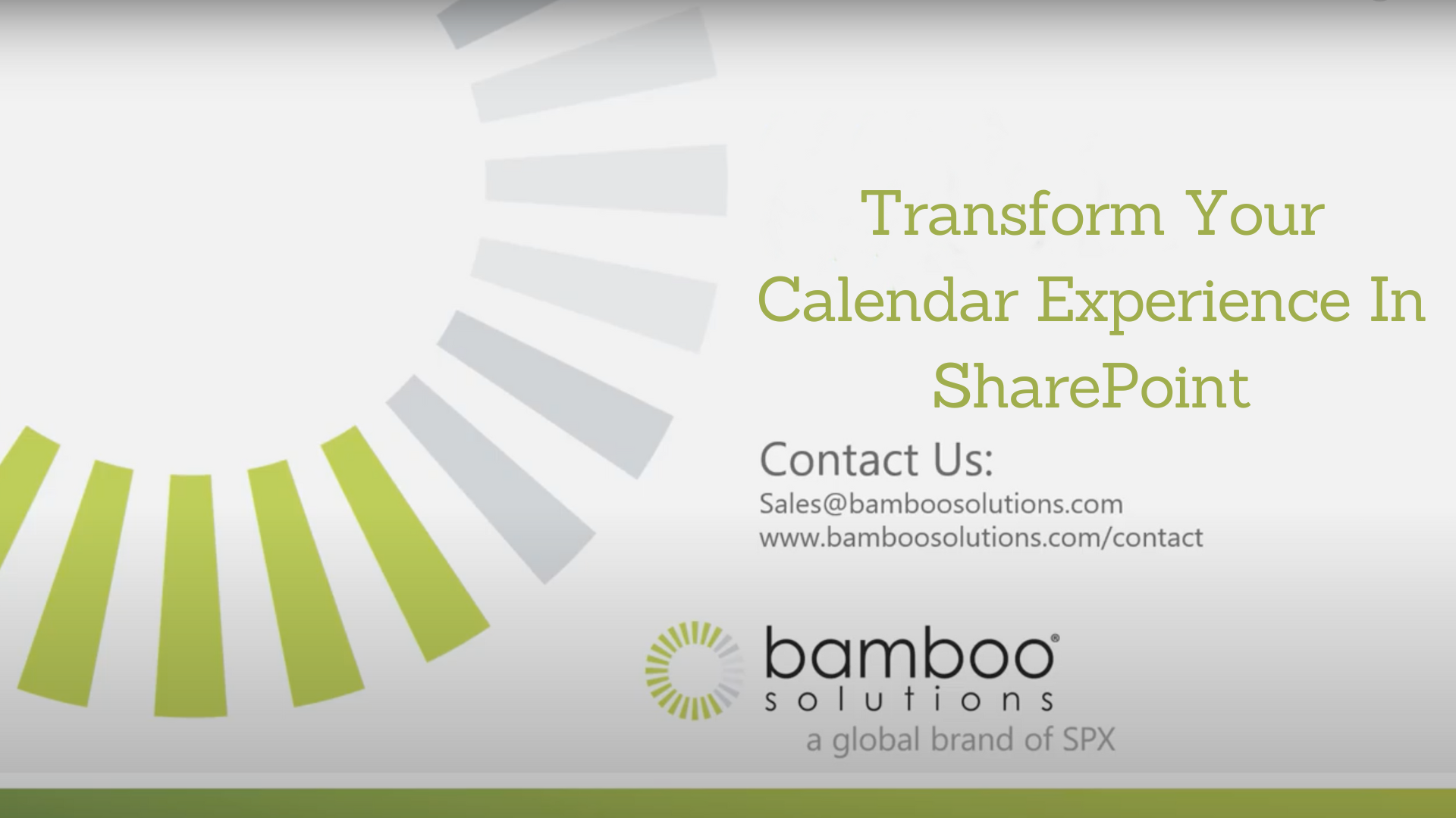 Flyer for Transform Your Calendar Experience In SharePoint webinar