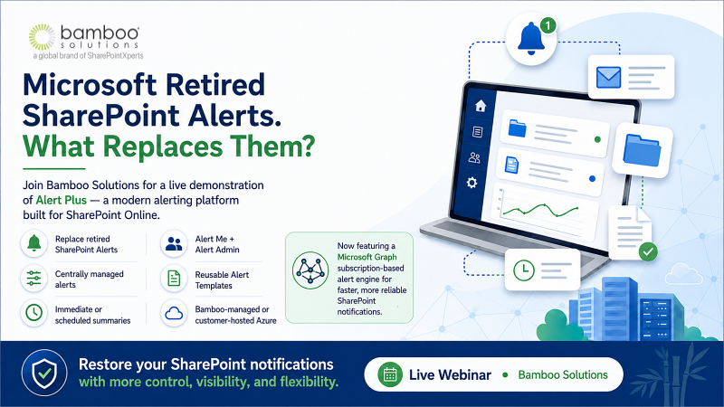 SharePoint Alerts Retired? Replace Them with Alert Plus